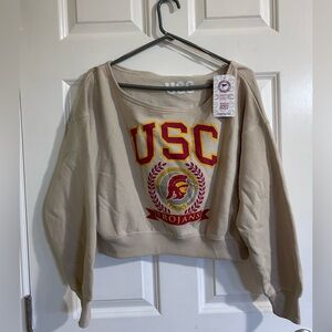 USC crop sweatshirt